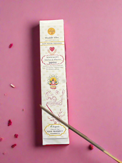 SENSUALITY - JASMINE - Relation & Affection - Organic Agarbatti - Shuddha Vibe Incense Stick